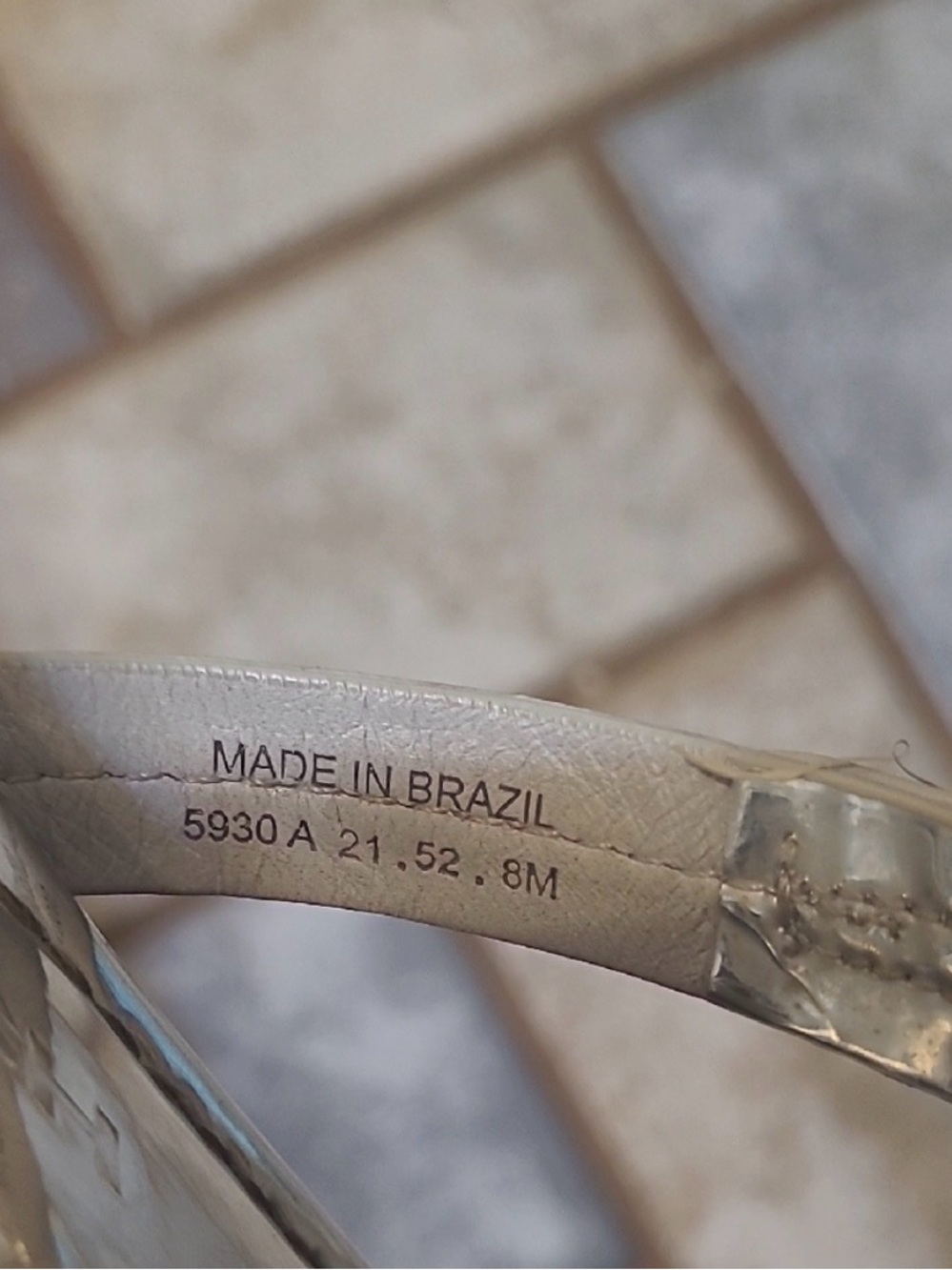 Tory Burch Metallic Silver Logo Thong Sandals - Picture 3 of 3